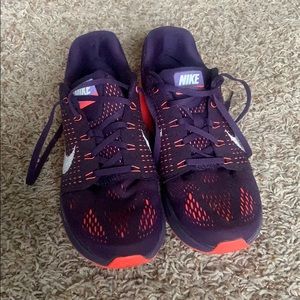 Nike purple and orange Lunarglide 7 size 9